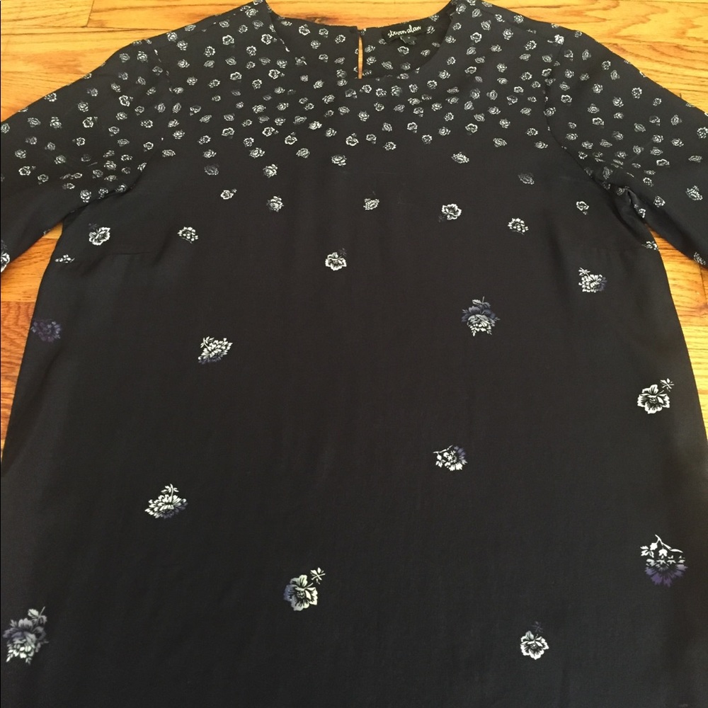 Silk Floral Mini Dress